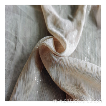 polyester crepe chiffon lurex fabric for dress